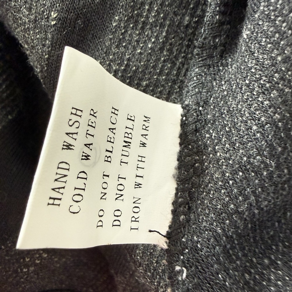 Radzoli Jacket Womens 2X Asymmetric Zip Gray Multicolor Distressed Art Lagenlook - Picture 6 of 9